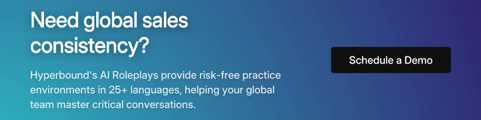 Need global sales consistency?