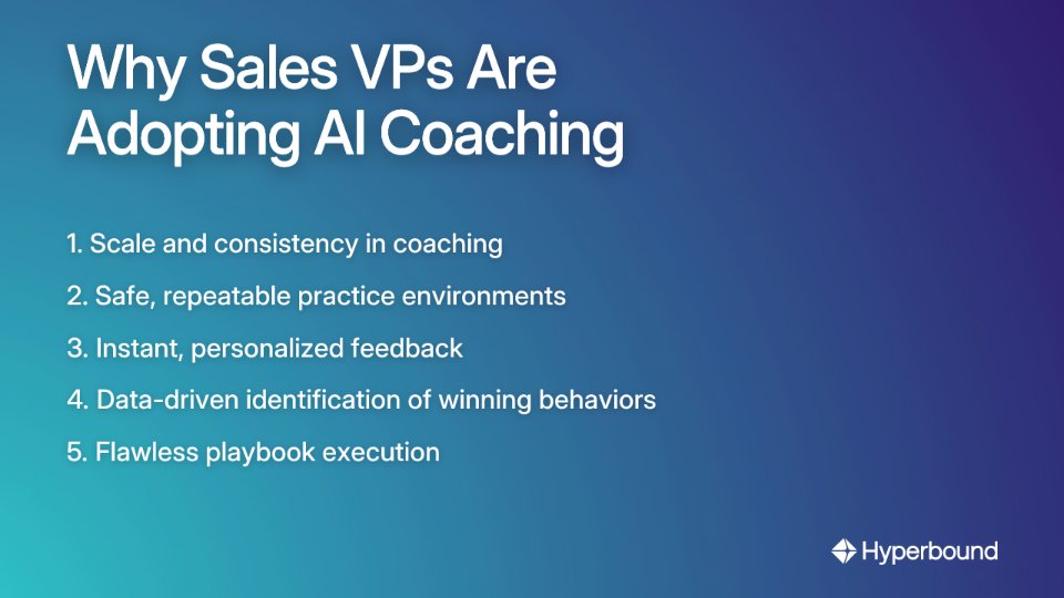 Why Sales VPs Are Adopting AI Coaching
