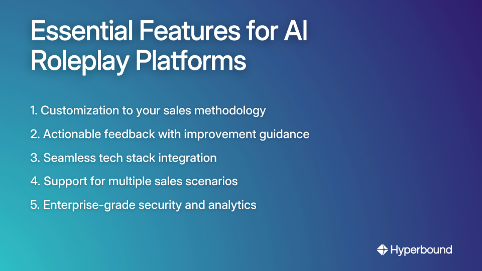 Essential Features for AI Roleplay Platforms