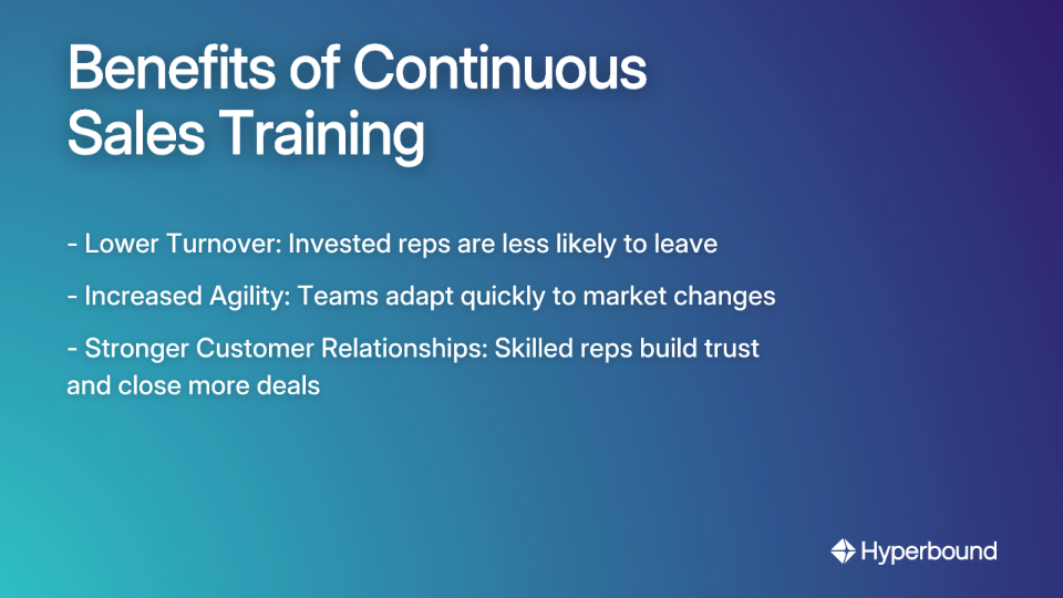 Benefits of Continuous Sales Training