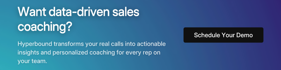 Want data-driven sales coaching?