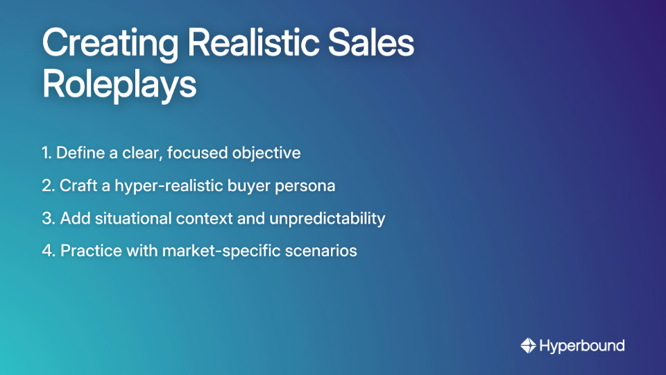 Creating Realistic Sales Roleplays