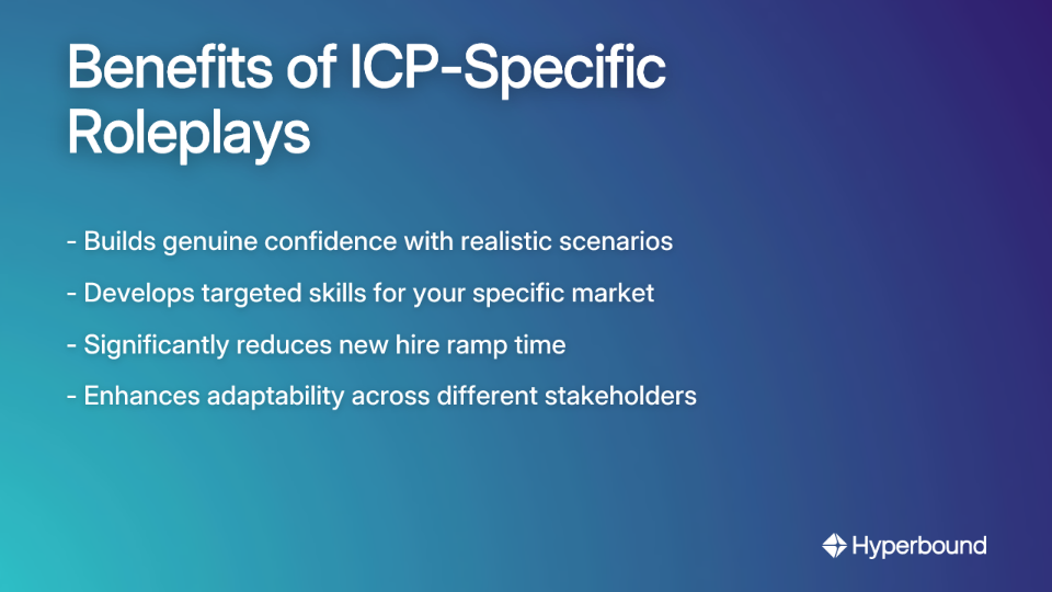 Benefits of ICP-Specific Roleplays