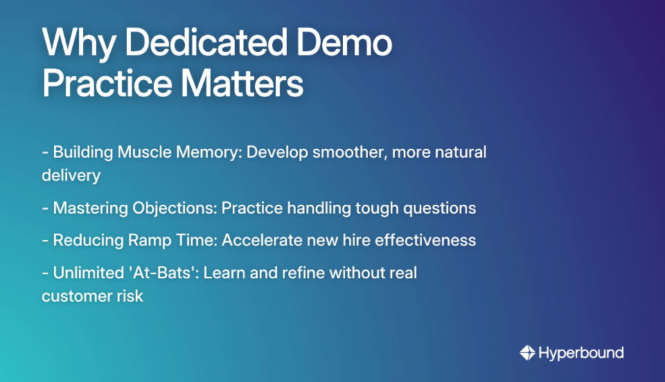 Why Dedicated Demo Practice Matters