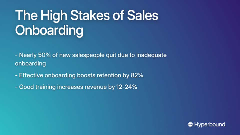 The High Stakes of Sales Onboarding