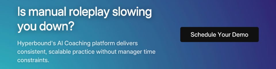 Is manual roleplay slowing you down?