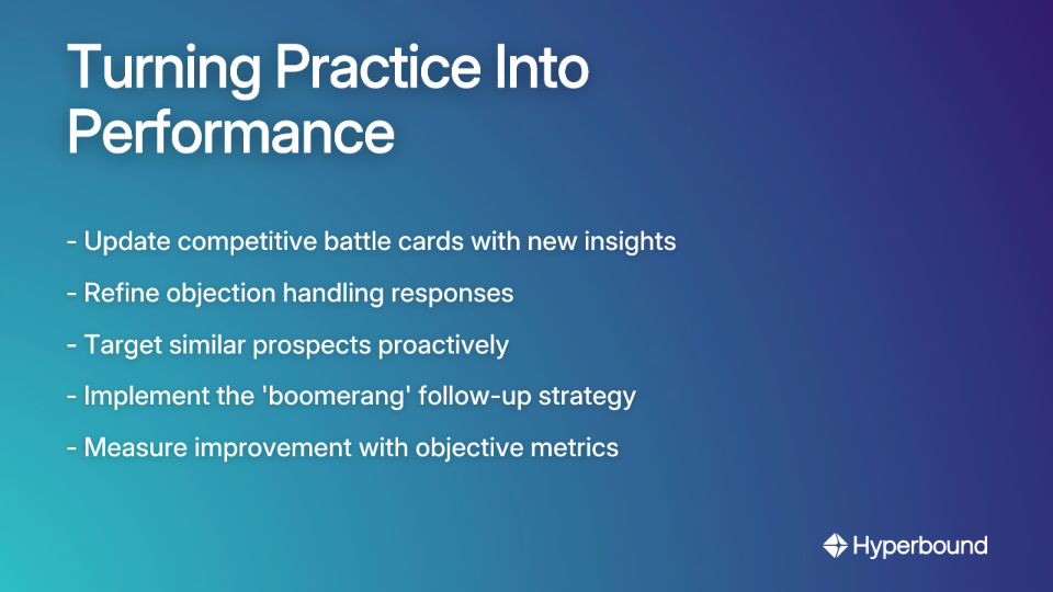 Turning Practice Into Performance