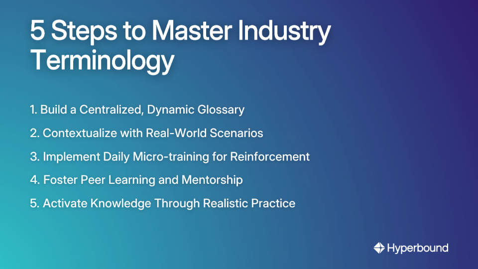 5 Steps to Master Industry Terminology