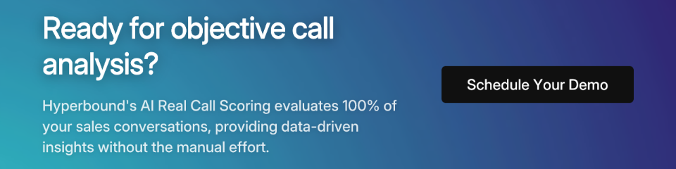 Ready for objective call analysis?