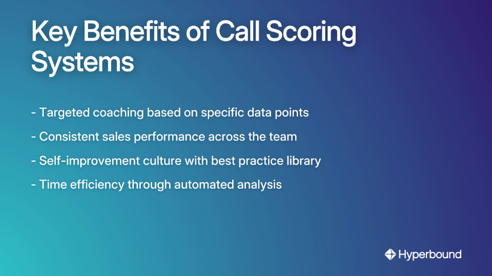 Key Benefits of Call Scoring Systems