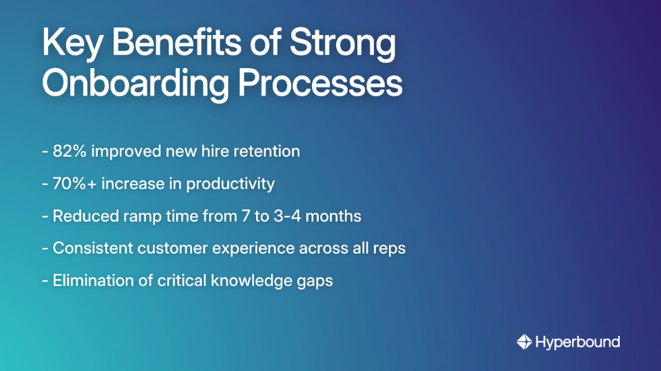 Key Benefits of Strong Onboarding Processes