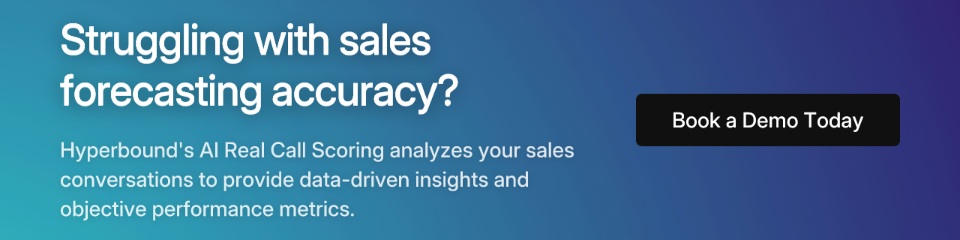 Struggling with sales forecasting accuracy?