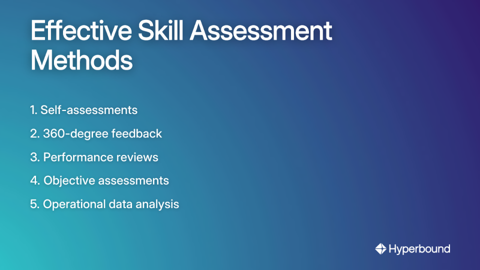 Effective Skill Assessment Methods