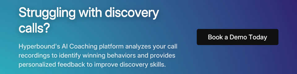 Struggling with discovery calls?