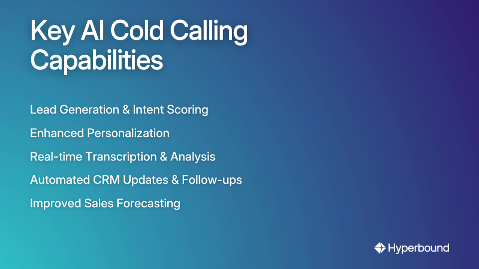 Key AI Cold Calling Capabilities