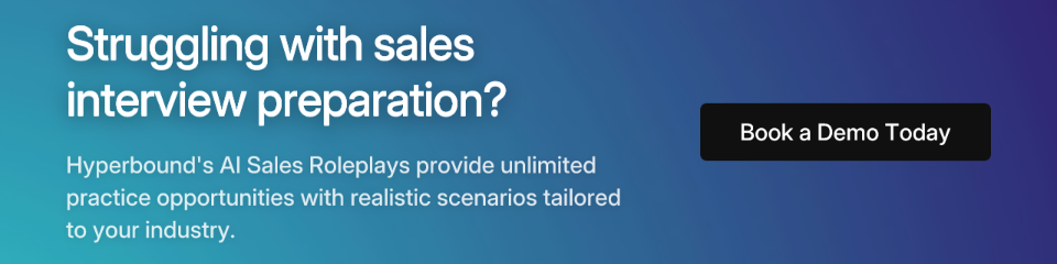 Struggling with sales interview preparation?