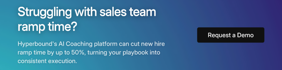 Struggling with sales team ramp time?