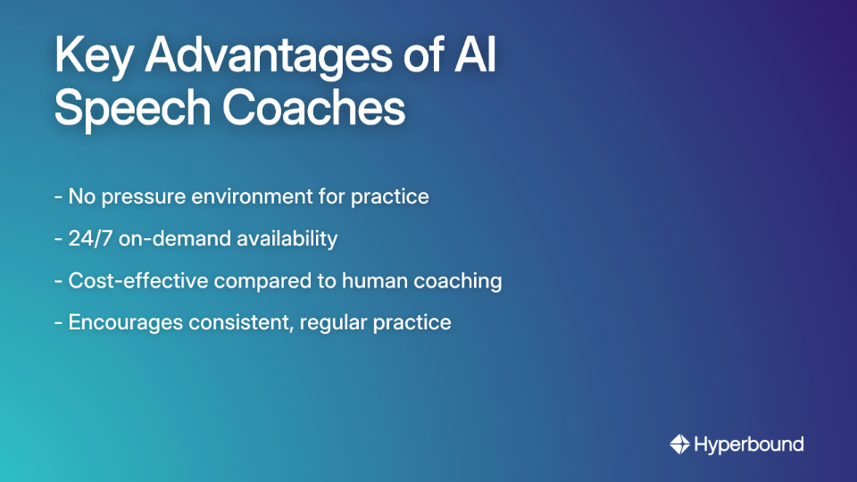 Key Advantages of AI Speech Coaches