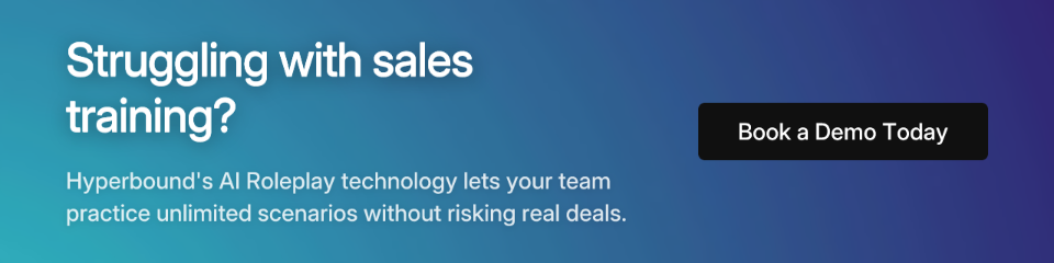 Struggling with sales training?