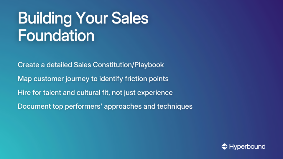 Building Your Sales Foundation