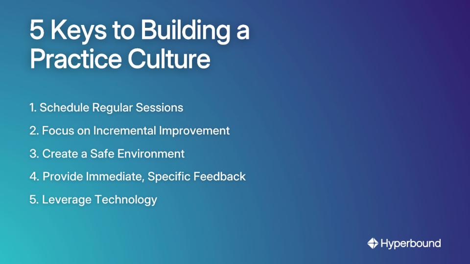 5 Keys to Building a Practice Culture