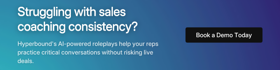 Struggling with sales coaching consistency?