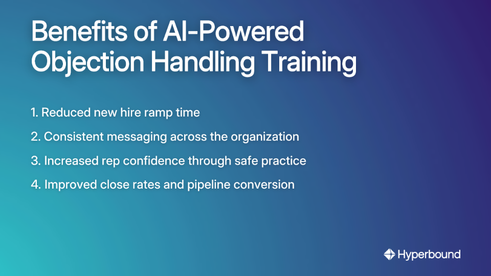 Benefits of AI-Powered Objection Handling Training