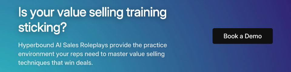 Is your value selling training sticking?