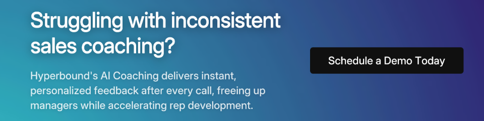 Struggling with inconsistent sales coaching? Hyperbound's AI Coaching delivers instant, personalized feedback after every call, freeing up managers while accelerating rep development.