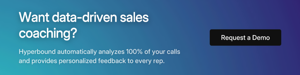 Want data-driven sales coaching?