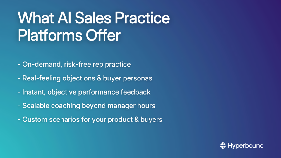 What AI Sales Practice Platforms Offer