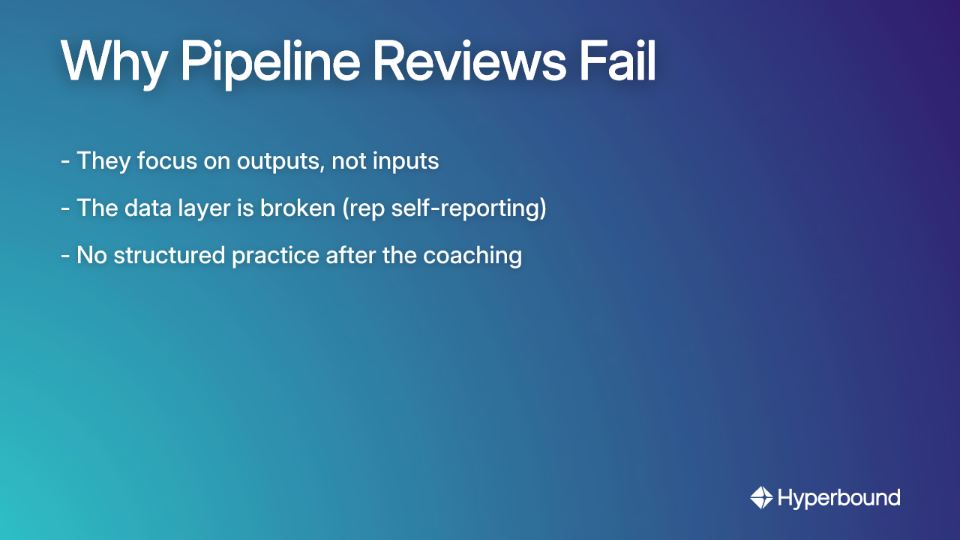 Why Pipeline Reviews Fail