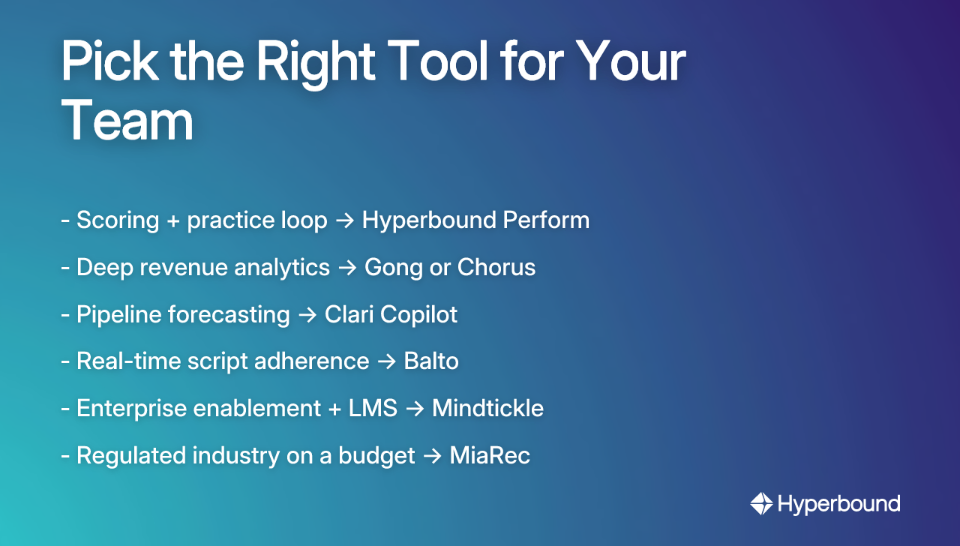 Pick the Right Tool for Your Team