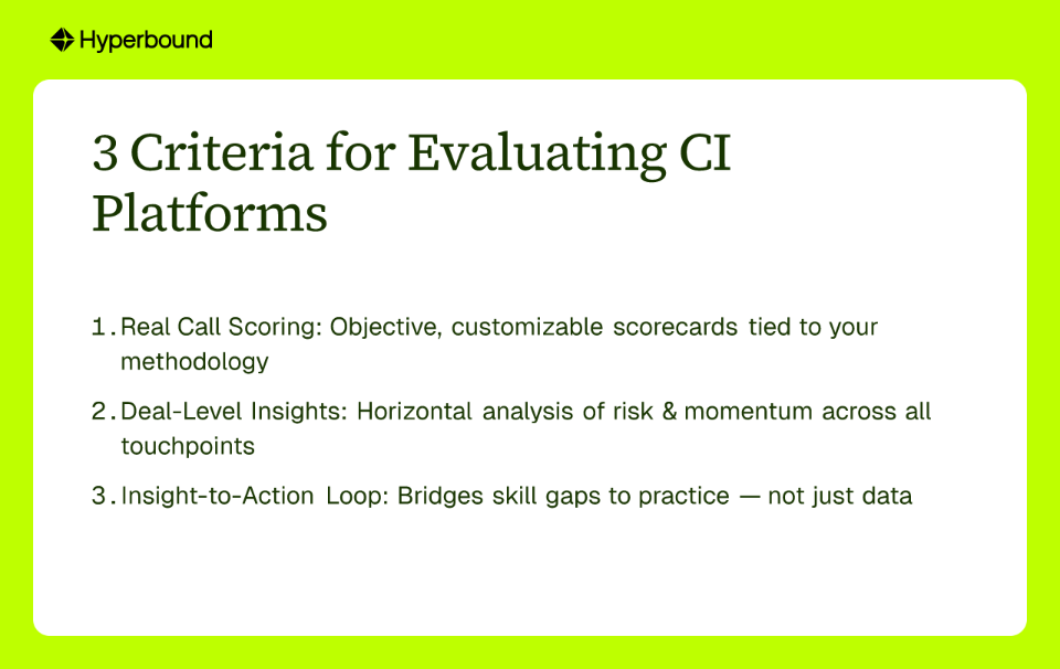 3 Criteria for Evaluating CI Platforms