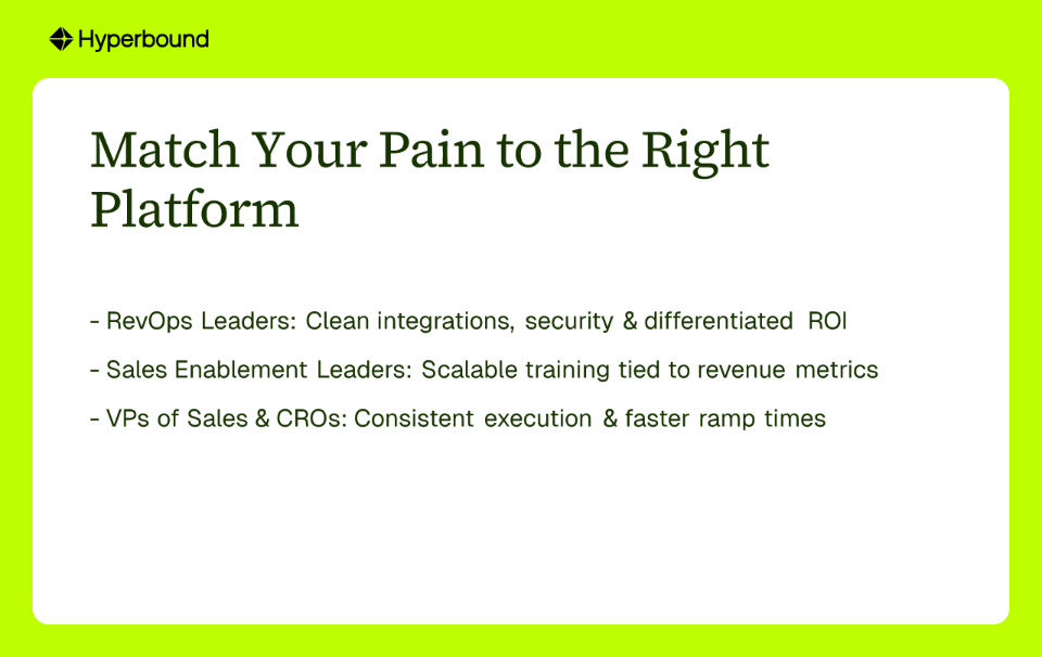 Match Your Pain to the Right Platform