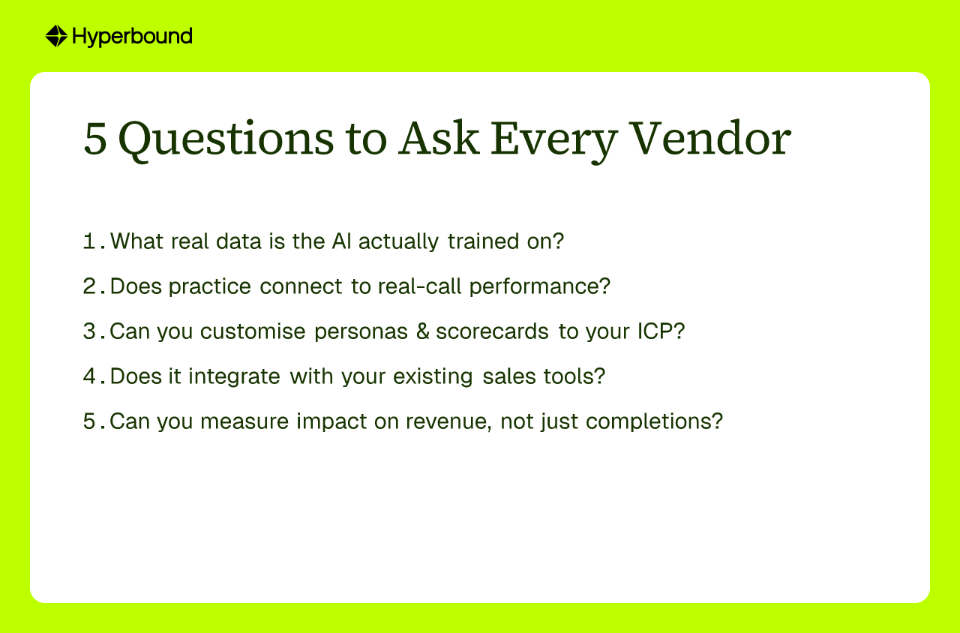 5 Questions to Ask Every Vendor