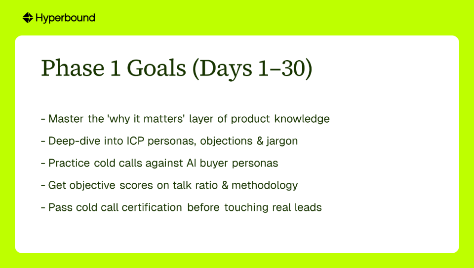 Phase 1 Goals (Days 1–30)
