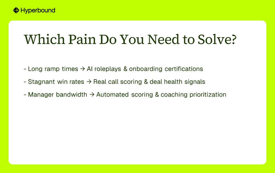 Which Pain Do You Need to Solve?