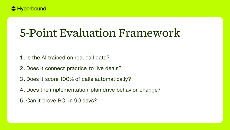 5-Point Evaluation Framework