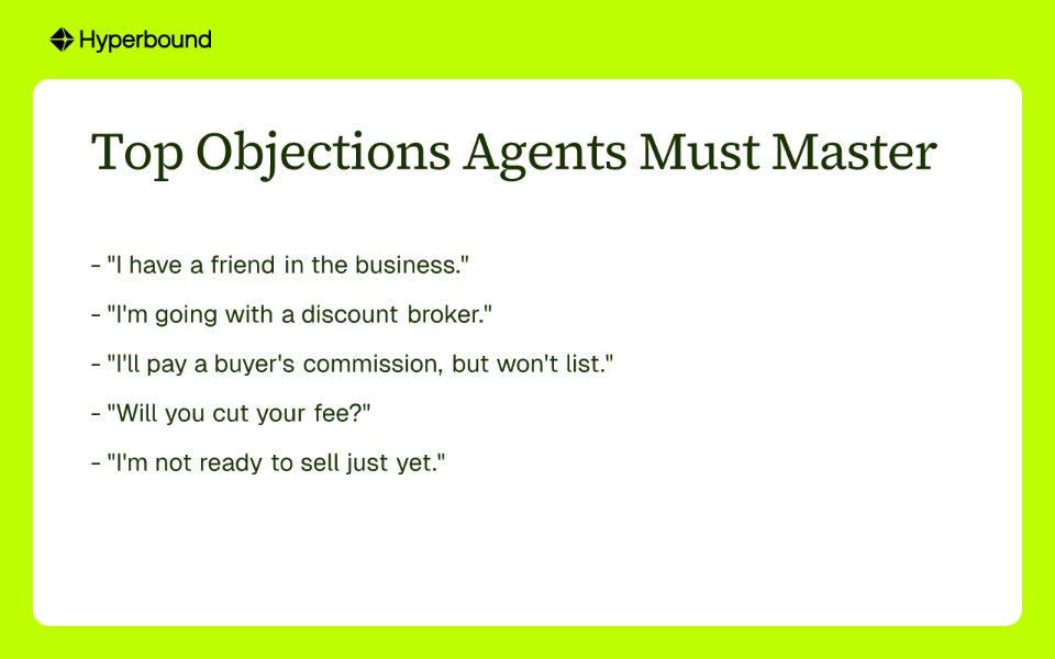 Top Objections Agents Must Master