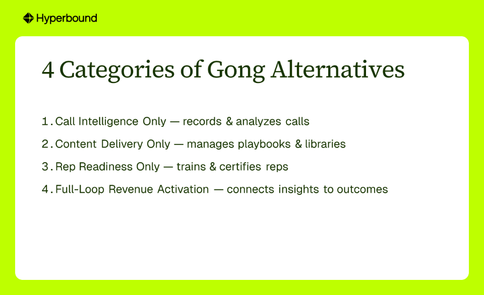 4 Categories of Gong Alternatives