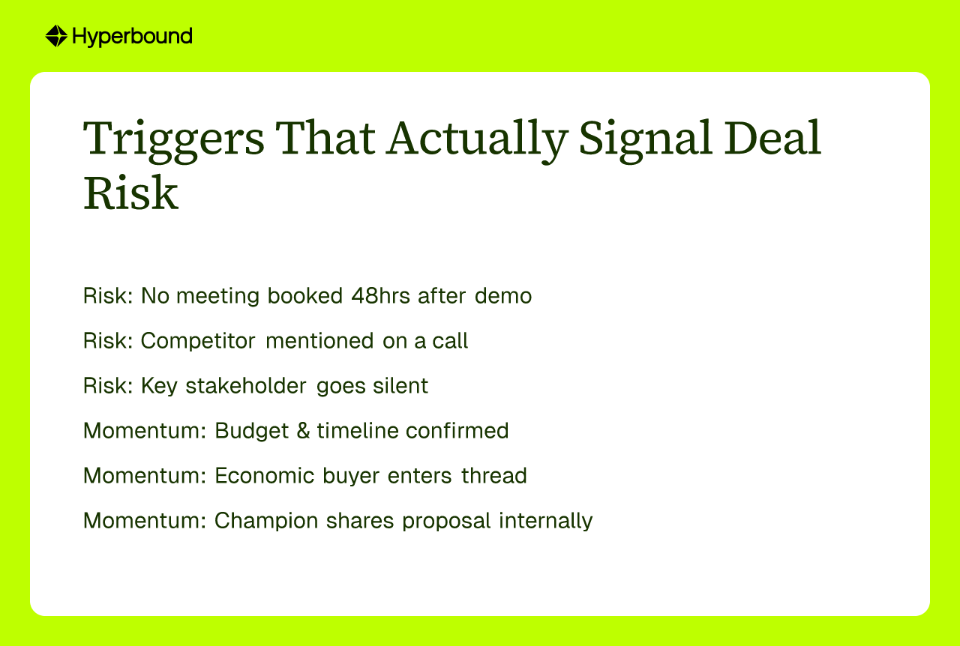Triggers That Actually Signal Deal Risk