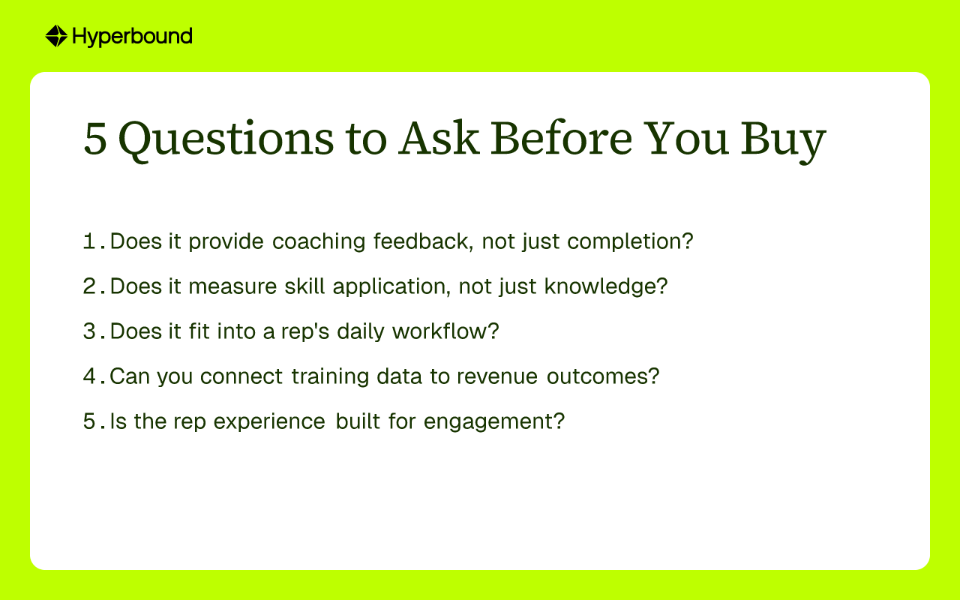 5 Questions to Ask Before You Buy