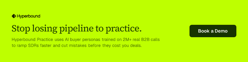 Stop losing pipeline to practice.