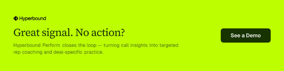Great signal. No action?
