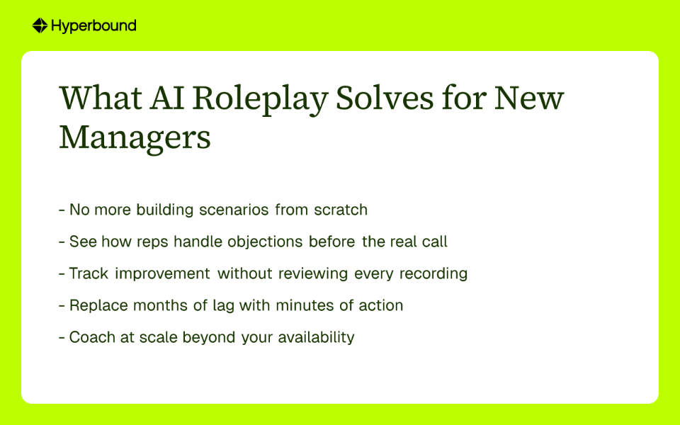 What AI Roleplay Solves for New Managers