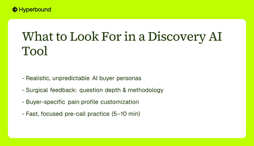 What to Look For in a Discovery AI Tool