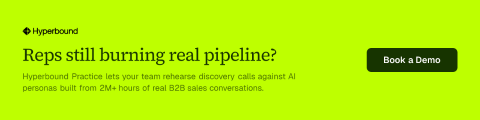 Reps still burning real pipeline?
