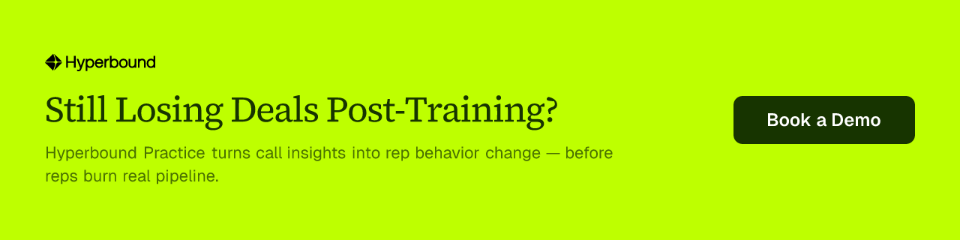 Still Losing Deals Post-Training?