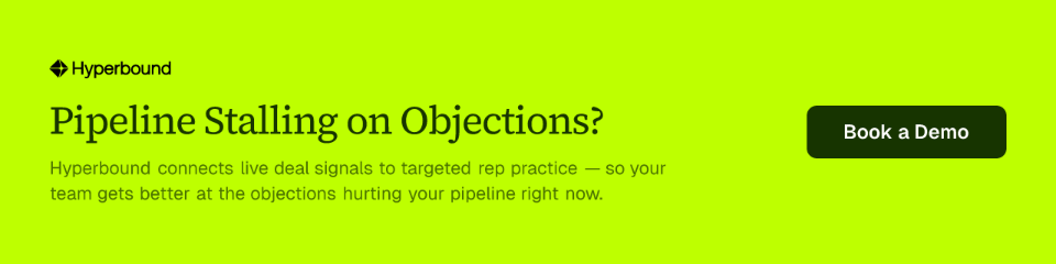 Pipeline Stalling on Objections?